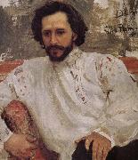 Ilia Efimovich Repin Andre Yefu portrait oil painting